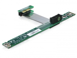 Schnittstellenkarte, Riser PCI Express x1 mit flexiblem Kabe