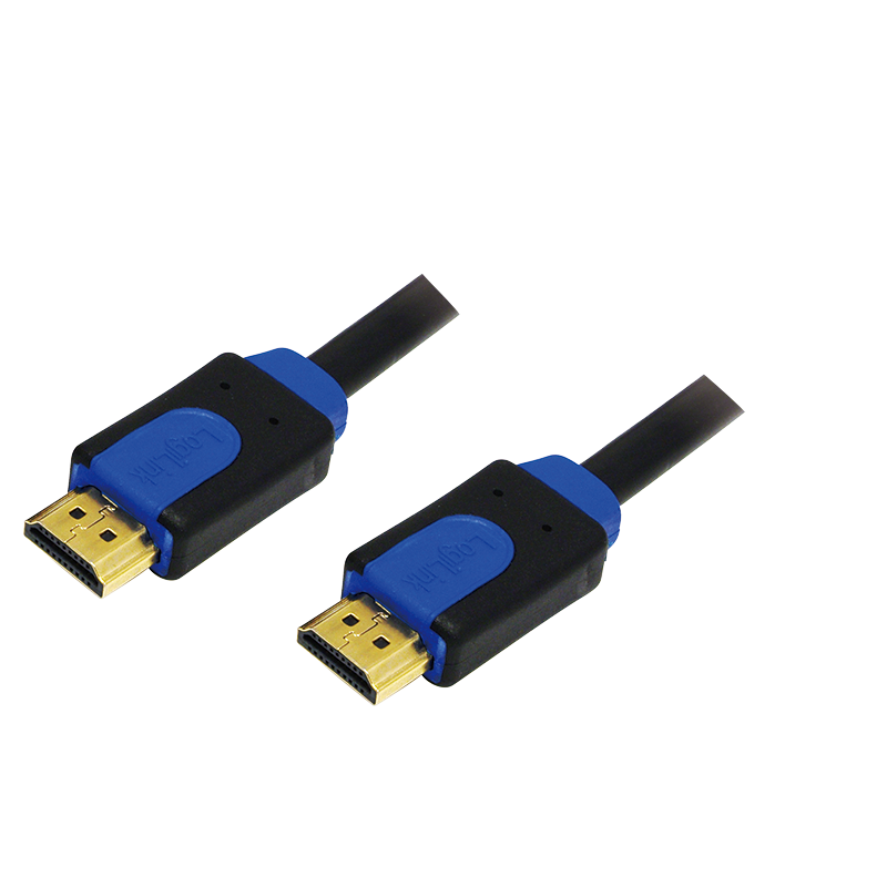 HDMI-Kabel, A/M zu A/M, 4K/30 Hz, schwarz/blau, 15 m