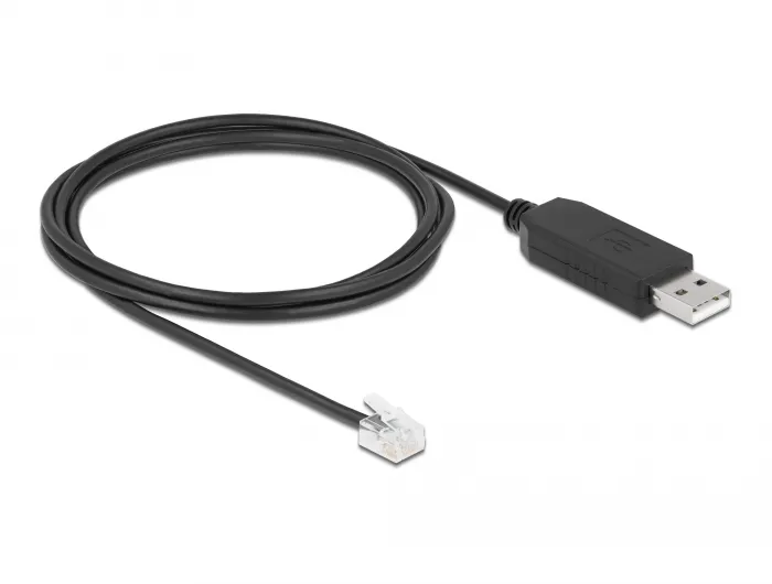 Adapterkabel USB Typ-A zu Seriell RS-232 RJ12 mit ESD Schutz Leadshine 2 m, Delock® [66737]