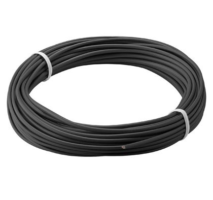 Kupferlitze isoliert, 10M, 1x0,14mm, schwarz, Good Connections®