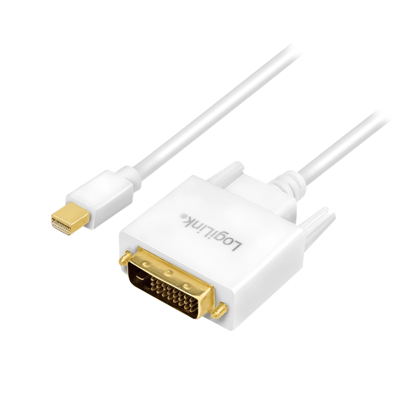 DisplayPort-Adapter, mDP/M zu DVI/M, 1080p, weiß, 3 m