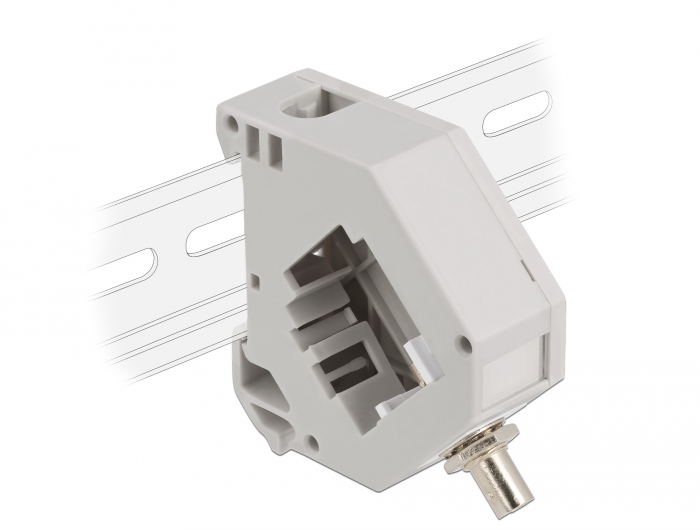 Hutschienenadapter mit Keystone ST Simplex Buchse zu ST Simp