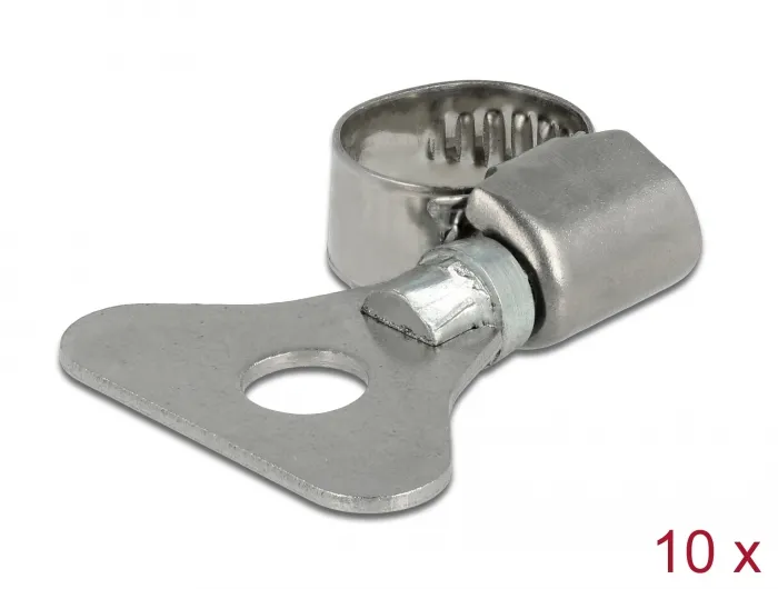 Schlauchschelle mit Flügelmutter 8 - 12 mm 10 Stück Metall,