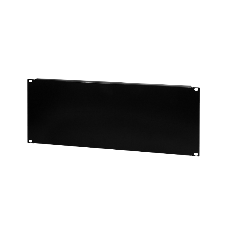 19" Geschlossenes Blindpanel 4HE, schwarz RAL 9005