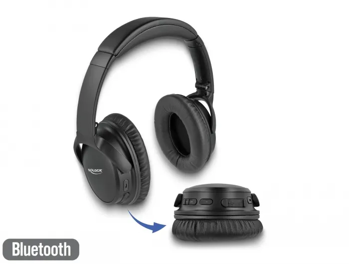 Bluetooth 5.0 Kopfhörer Over-Ear faltbar mit integriertem Mi