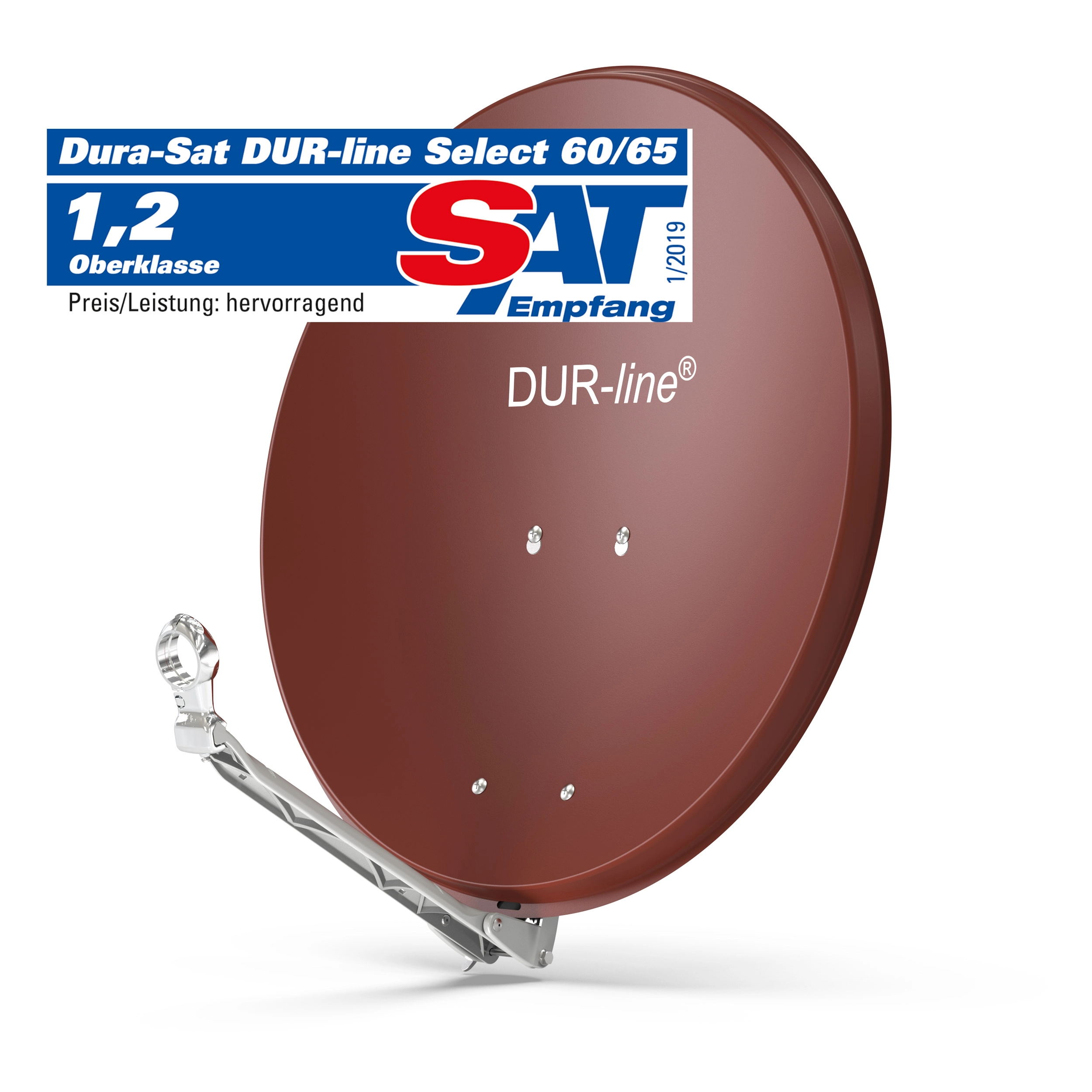 DUR-line Select 60/65 Rot - Alu Sat-Antenne