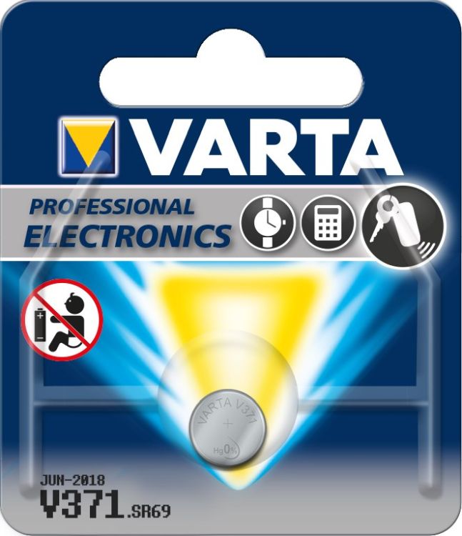 Varta® Knopfzelle (V371) Silberoxid-Zink, SR69, 1,55V, 44mAh