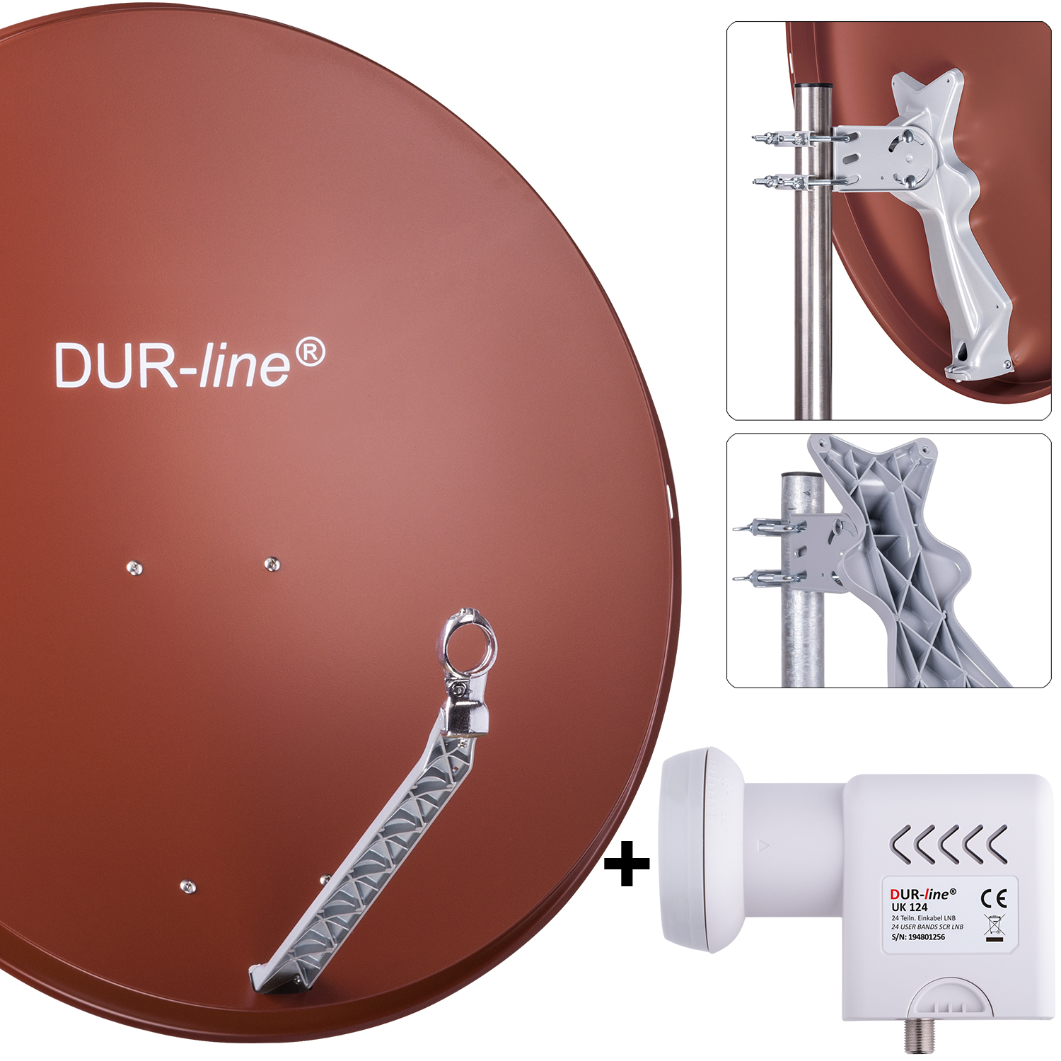 DUR-line Select 85/90 R + UK 124 LNB - Einkabel Set