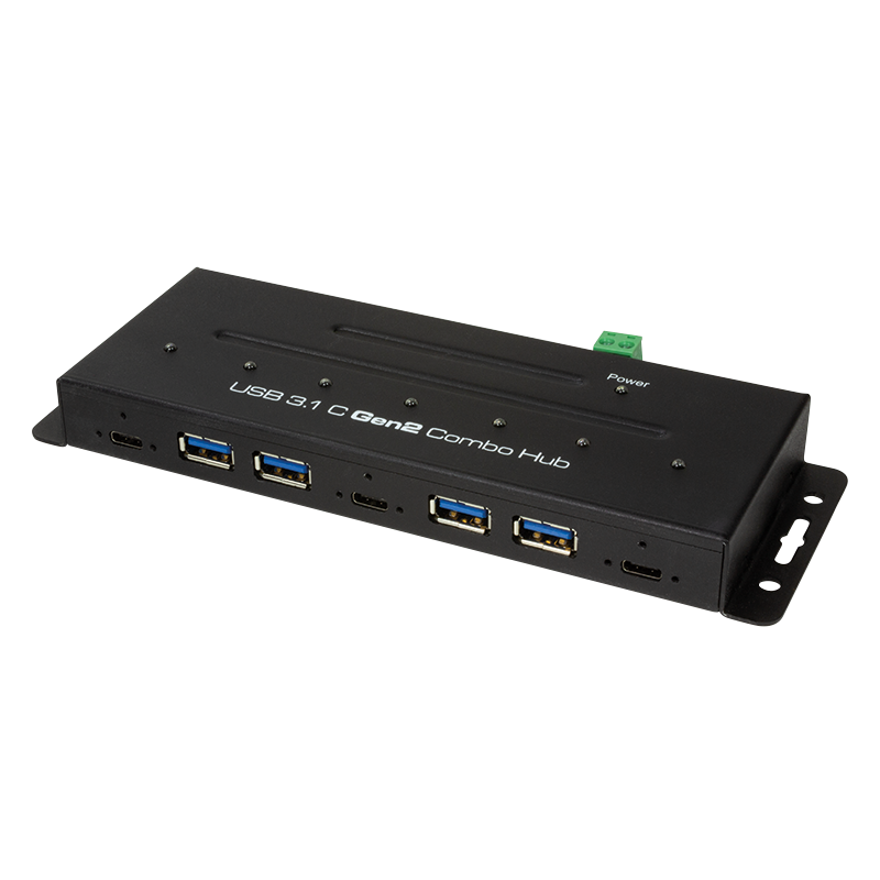 USB-C 3.2 Gen 2, 7-Port Combo Hub, Industrieausführung