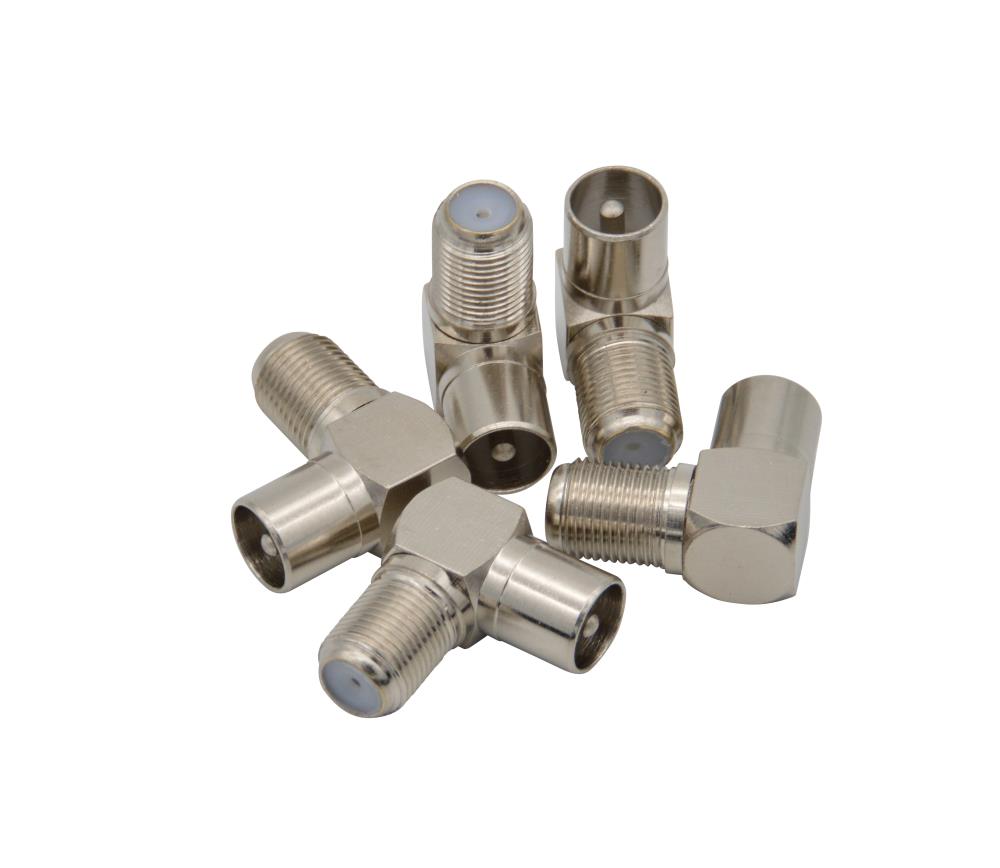 Winkel IEC Stecker - F-Kupplung mit CU-Legierung Winkel IEC Stecker - F-Kupplung mit CU-Legierung