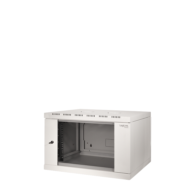 19" Wandschrank einteilig 6HE 600 x 560 mm, grau