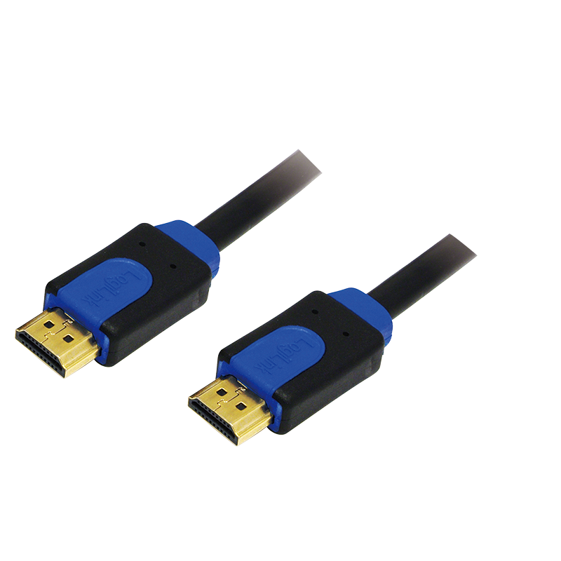 HDMI-Kabel, A/M zu A/M, 4K/30 Hz, schwarz/blau, 1 m