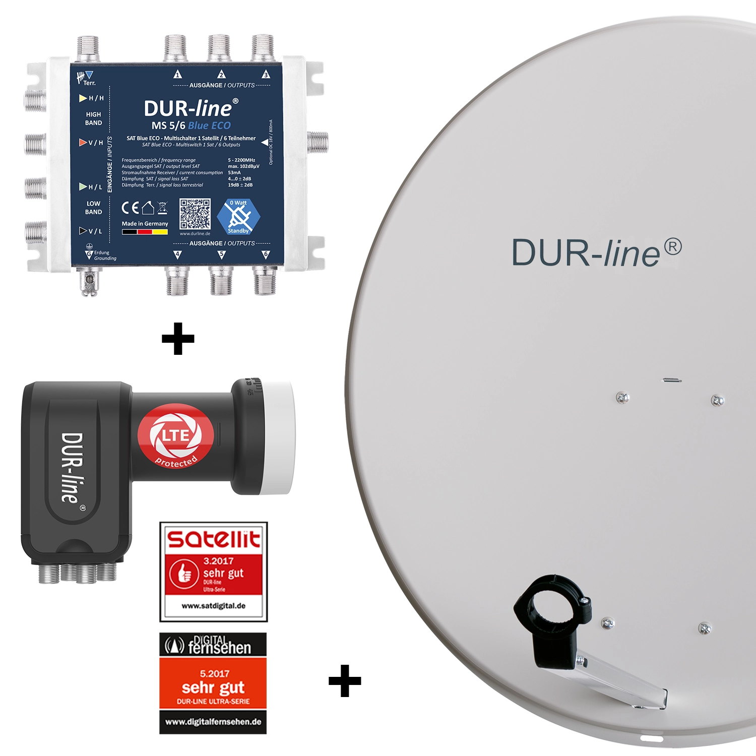 DUR-line MDA 80 G 1S/6T Blue ECO - 6 TN Multischalter Set