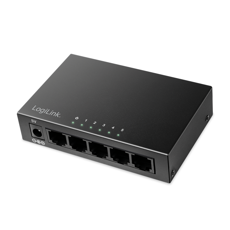 5-Port Gigabit Desktop Netzwerk Switch, Metallgehäuse