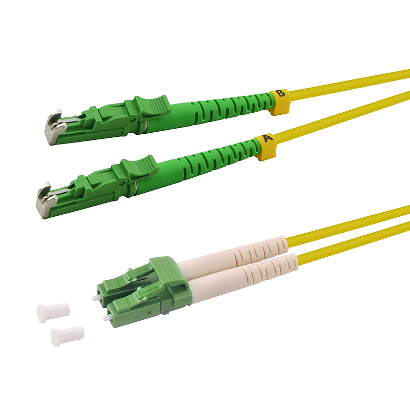 LWL Duplex Patchkabel, OS2, 9/125µ, LSH-LC, APC 8°, gelb, 10 m