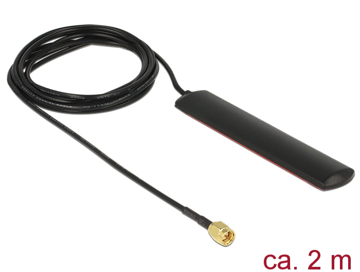 GSM UMTS LTE WLAN 2,4 GHz Antenne SMA Stecker 2 dBi omnidire