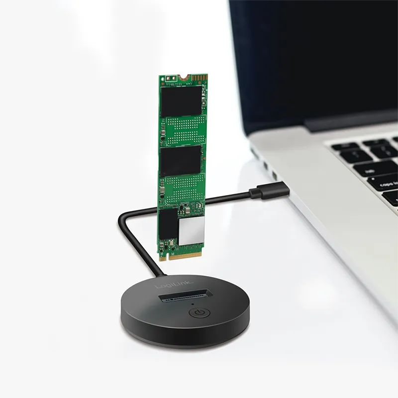 USB 3.2 Gen 2 Quickport, 1-Port für M.2 NVMe (PCIe) und SATA (NGFF) SSDs