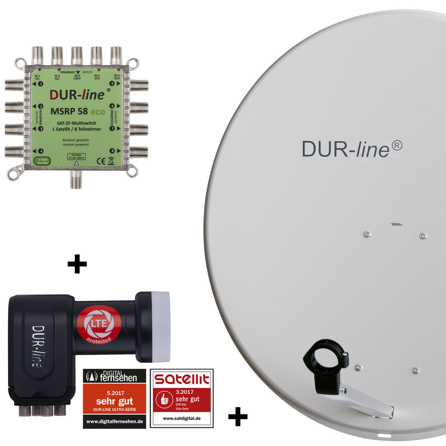 DUR-line MDA 80 G 1S/8T ECO - 8 TN Multischalter Set