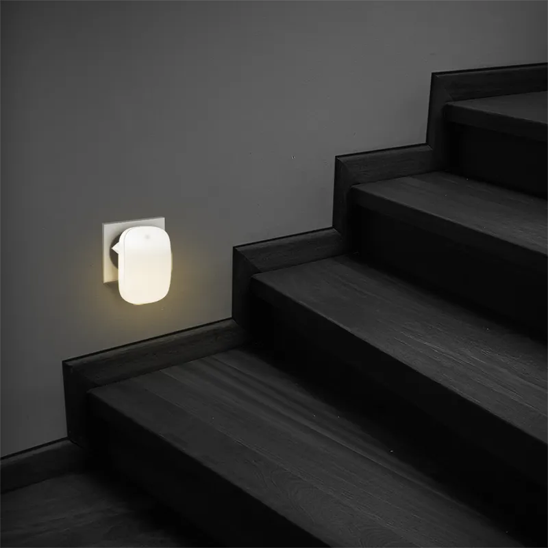 LED-Nachtlicht mit Dämmerungssensor, oval, 3014 LED x2