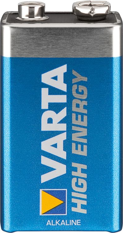 Varta® Batterie, High Energy (Alkaline), 6LR61, 9V, 1er Pack in Folie
