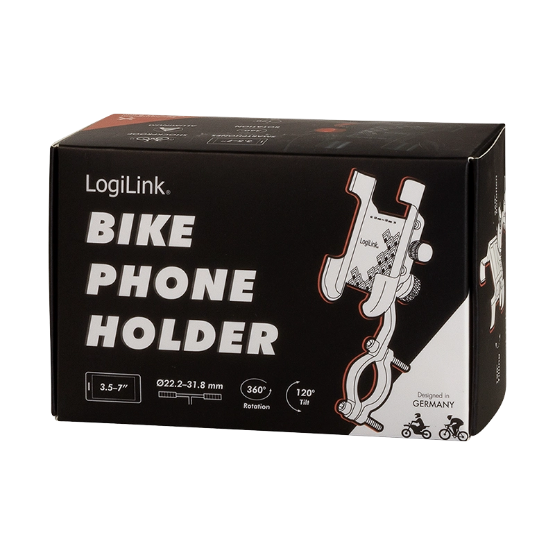Smartphone-Fahrradhalterung, gerade, für 3,5–7" Smartphones