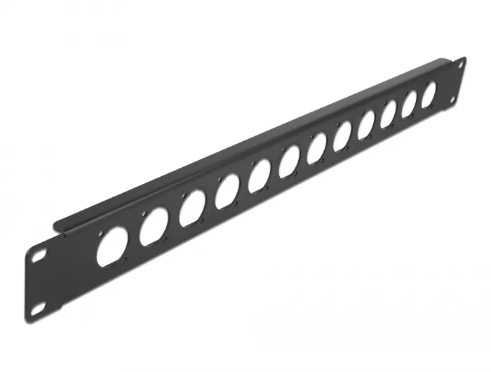 19" D-Typ Patchpanel 12 Port schwarz, Delock® [86500]