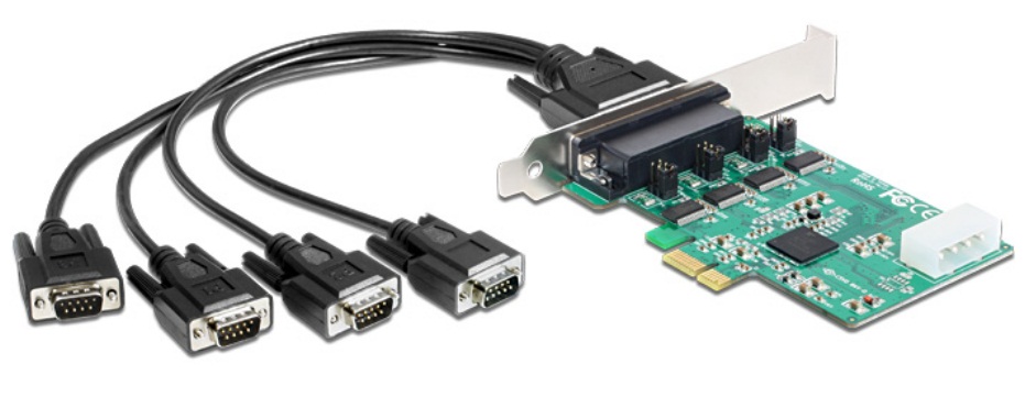 PCI Express Karte > 4 x Seriell RS-232 High Speed 921K mit S