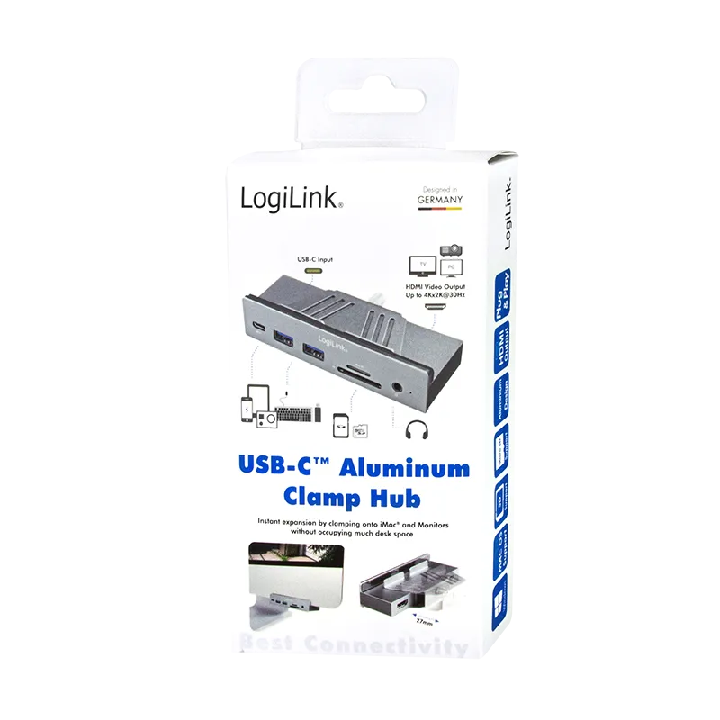 USB 3.2 Gen 1x1 USB-C 7-in-1 Multifunktions-Hub zum Klemmen