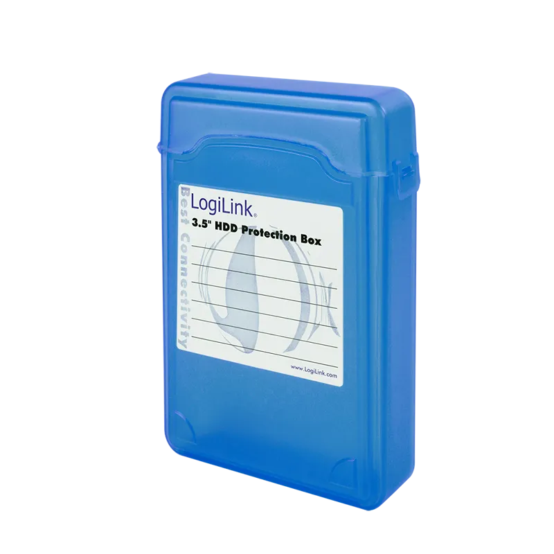 Festplatten Schutz-Box für 3,5" HDDs, blau