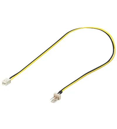 Lüfter Adapterkabel 3pin Stecker auf 2pin Buchse, Good Connections®