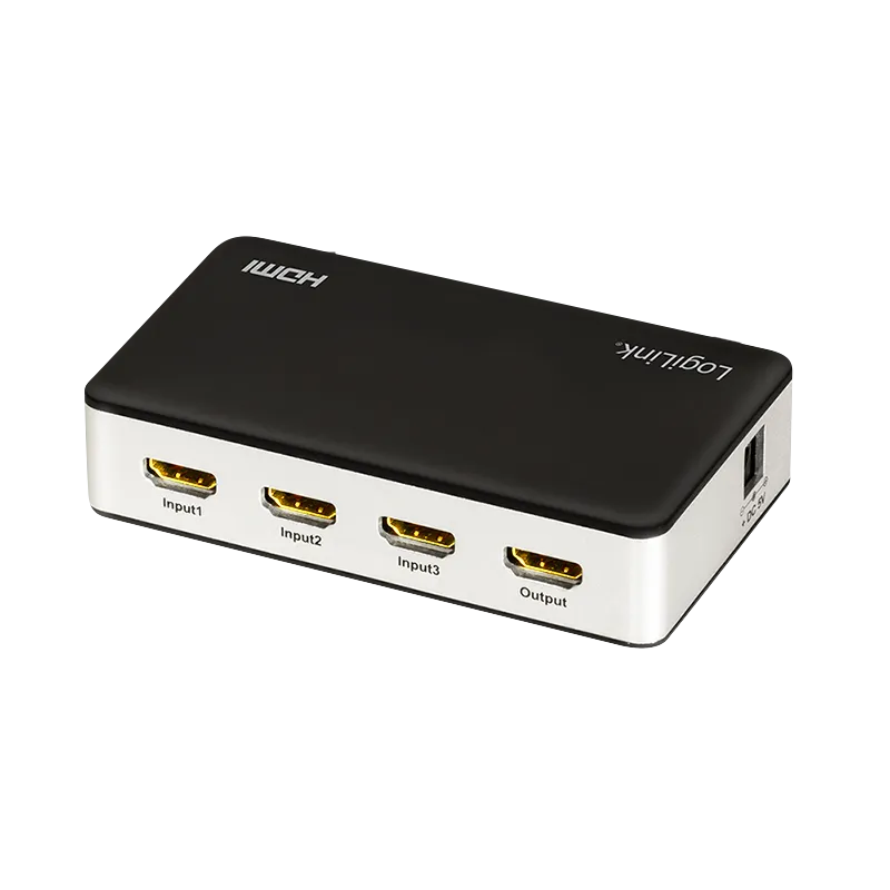 HDMI-Switch, 3x1-Port, 4K/60 Hz, HDCP, HDR, CEC, RC