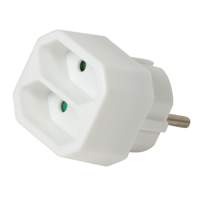 Steckdosenadapter, 2x CEE 7/16 Steckdosenadapter, 2x CEE 7/16