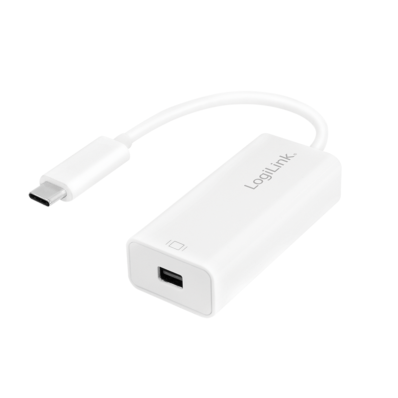 USB Type-C Adapter, C/M zu mDP/F, 4K/60 Hz, weiß, 0,15 m