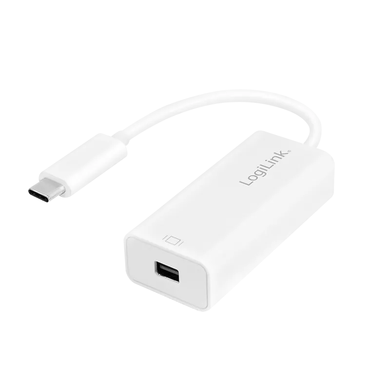 USB 3.2 Gen1 Type-C Adapter, C/M zu mDP/F, 4K/60 Hz, weiß, 0,15 m