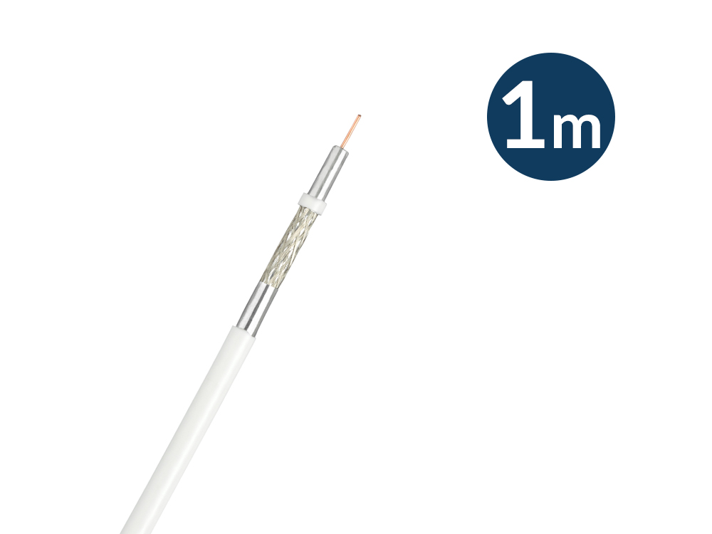 Meterware 3fach geschirmtes Koaxialkabel 120+ dB Meterware 3fach geschirmtes Koaxialkabel 120+ dB