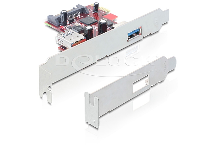 PCIe USB 3.0 1xint/1xext. NEC, Delock® [89273]