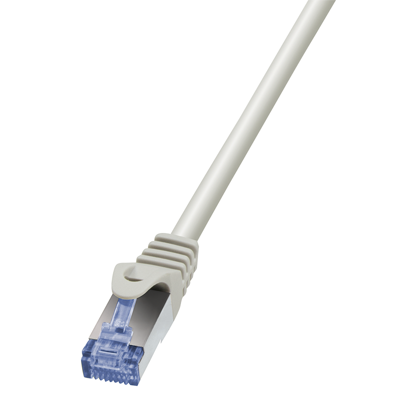 Patchkabel PrimeLine, Cat.6A, S/FTP, grau, 20 m