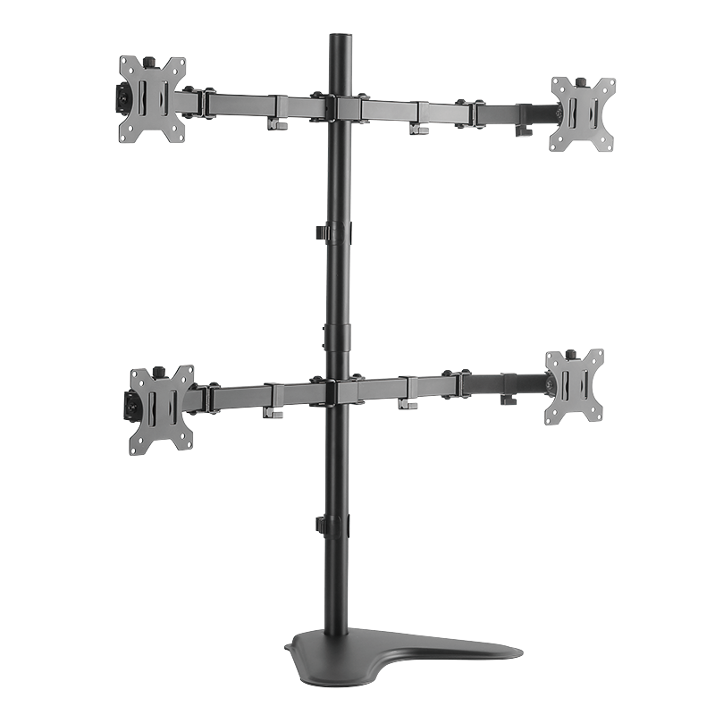 Monitorständer 4-fach, 13–32", Stahl, Armlänge: je 460 mm