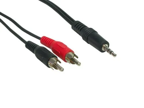 Stereo Verbindung 3,5mm Klinke St / 2 x Cinch St,  Länge: 1,5m, Good Connections®