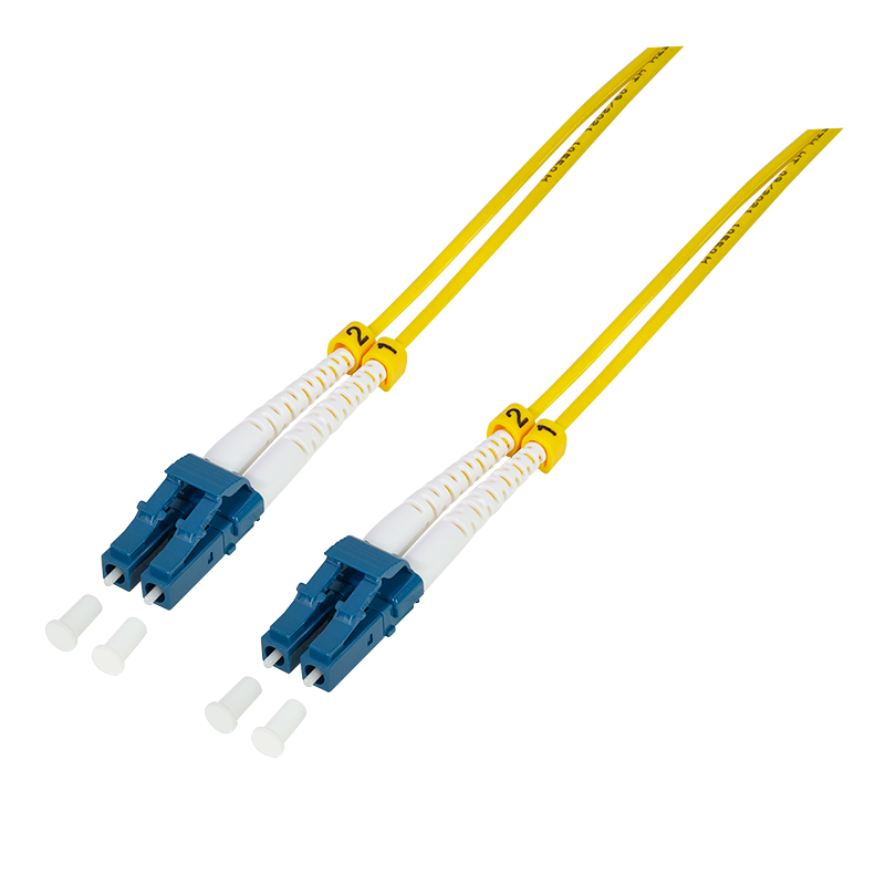 LWL Duplex Patchkabel, OS2, 9/125µ, LC-LC, gelb, 7,5 m