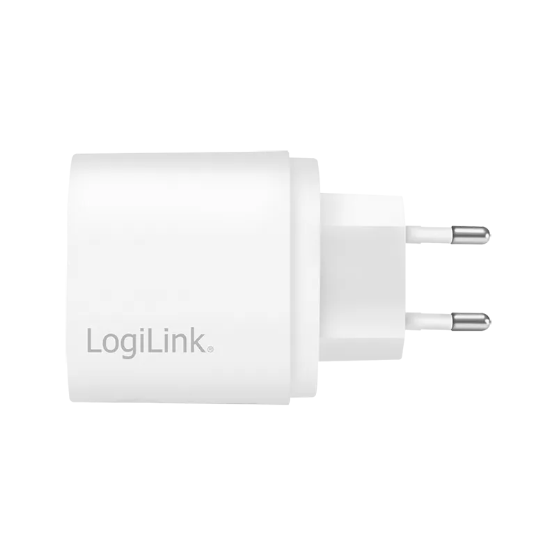 USB-Steckdosenadapter, 1x USB-C (PD), 20 W, oval, weiß