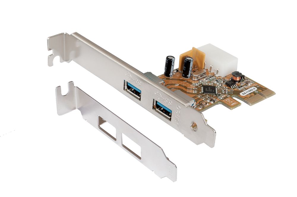 USB 3.0 PCIe Karte mit 2 Externen-Ports, +5V/900mA am-Port m