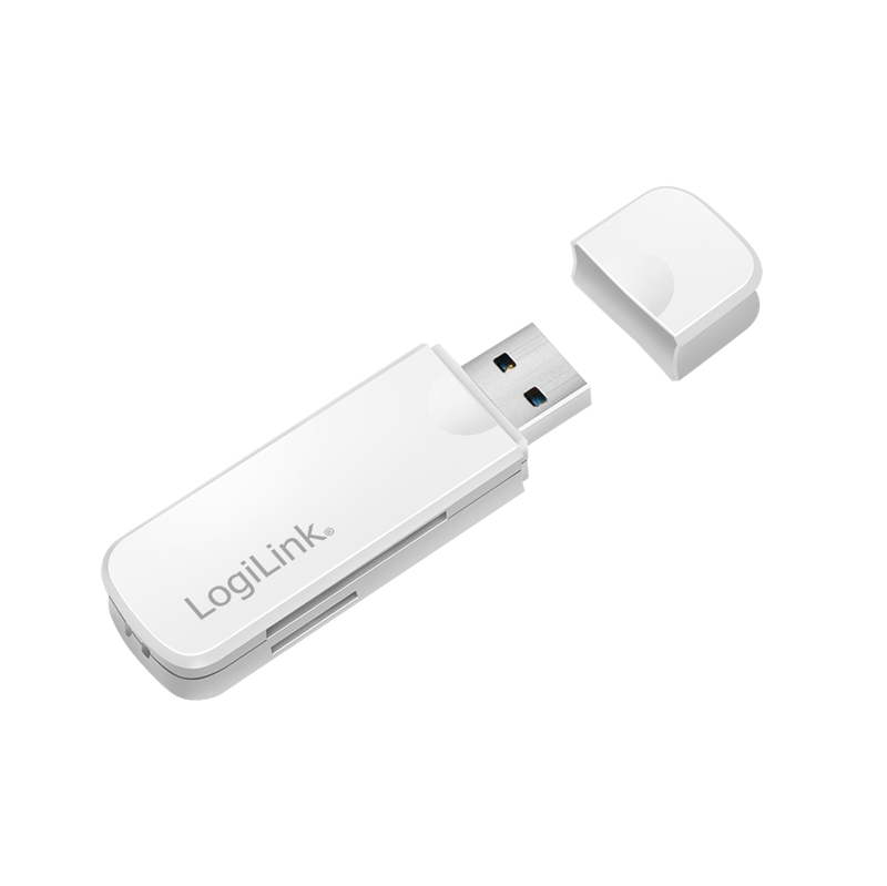 USB 3.0-Kartenleser, für SD/microSD, weiß