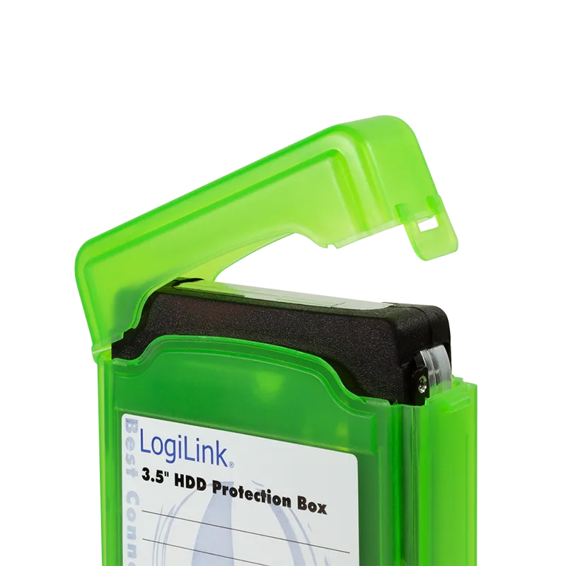 Festplatten Schutz-Box für 3,5" HDDs, grün