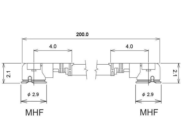 Antennenkabel MHF / U.FL-LP-068 kompatibler Stecker an MHF / U.FL-LP-068 kompatibler Stecker 0,2 m,