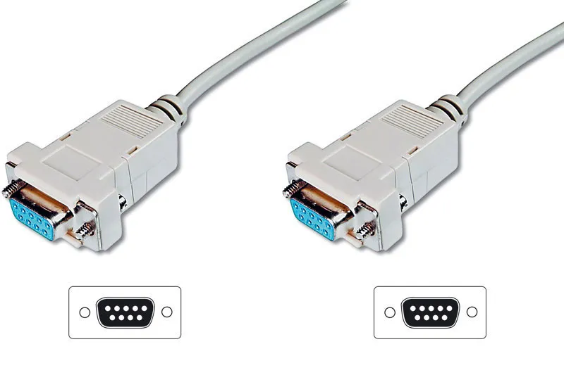 Nullmodem Kabel, 9-pol Buchse / Buchse, Länge: 1,8m, Good Connections®