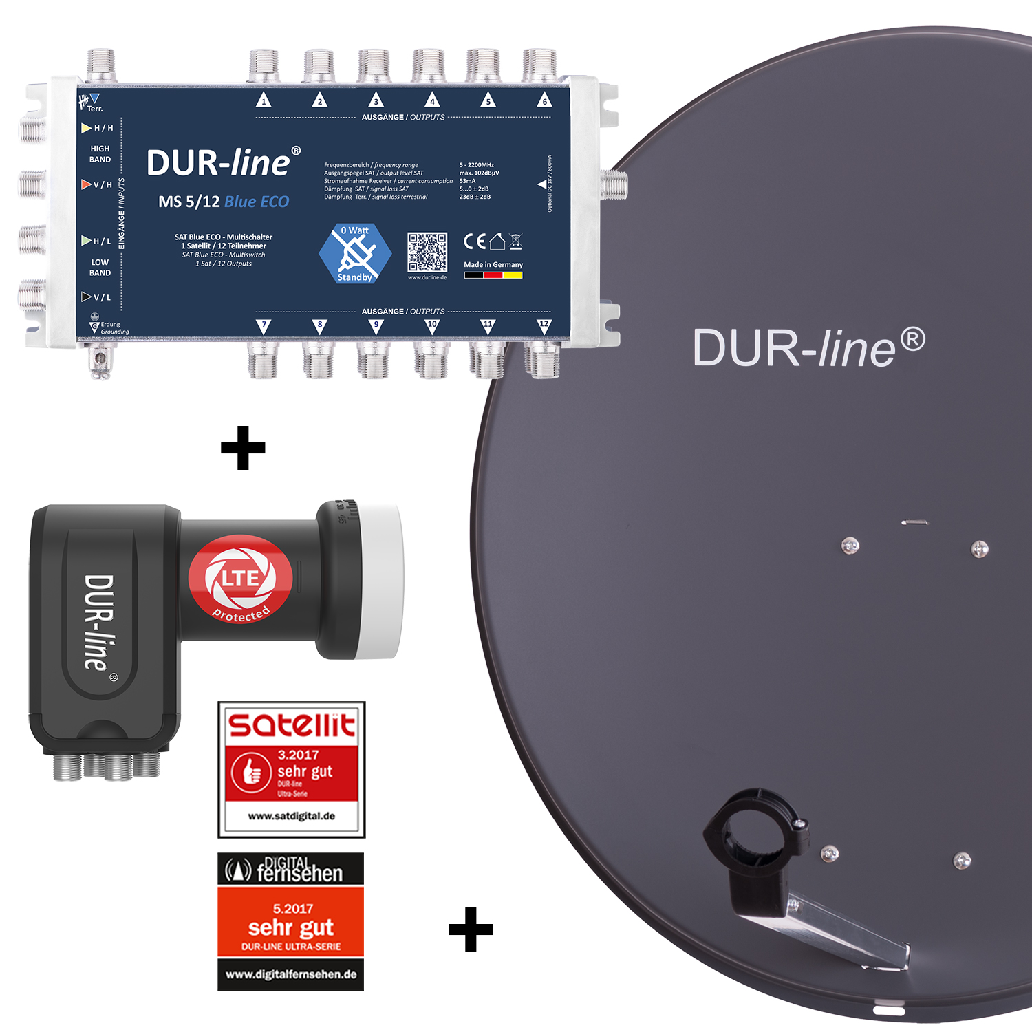 DUR-line MDA 80 A 1S/12T Blue ECO - 12 TN Multischalter Set