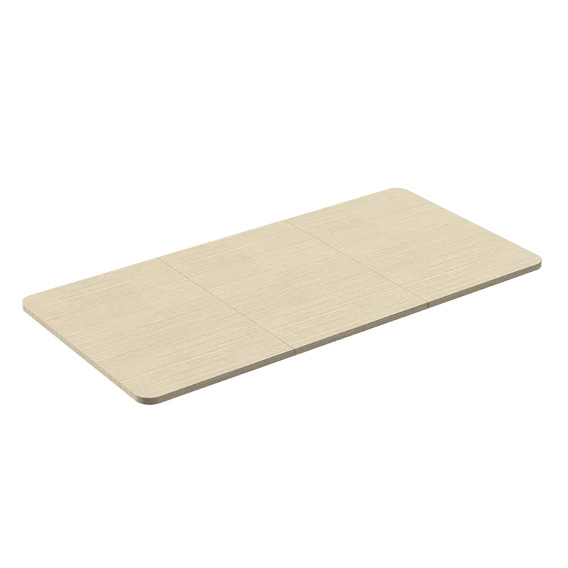 3-geteilte Holztischplatte, 1200x600 mm, Naturholz