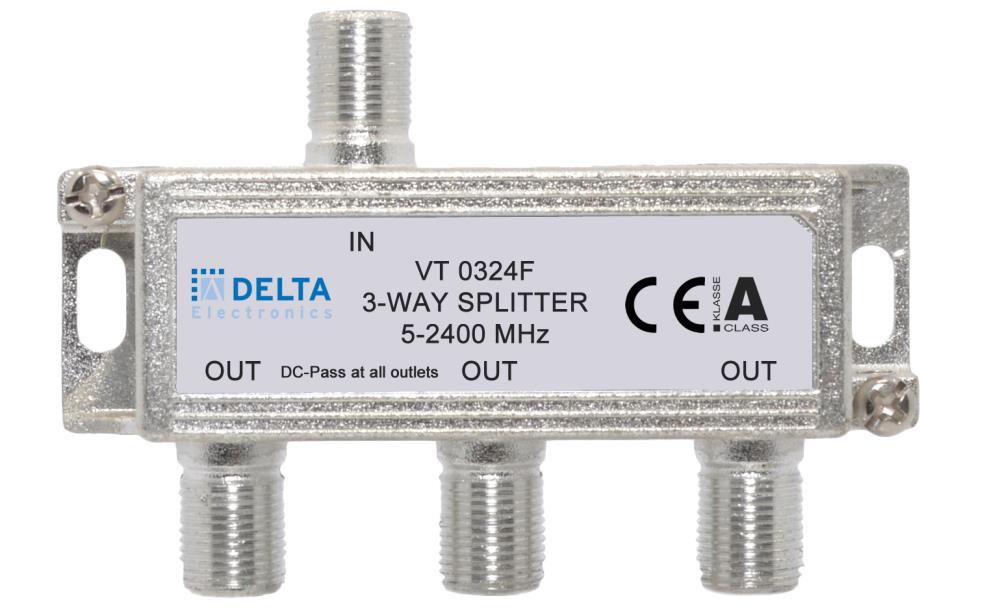 3-fach Sat-Verteiler 5-2400 MHz, unicable tauglich 3-fach Sat-Verteiler 5-2400 MHz, unicable tauglich