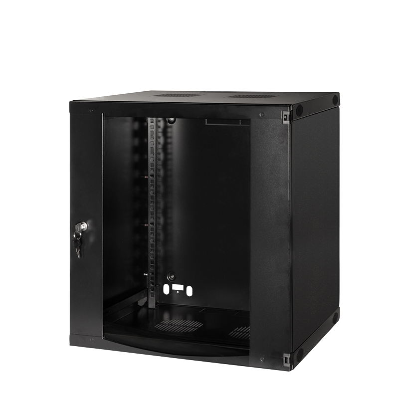 19" Wandschrank 12HE 540 x 450 mm, unmontiert, schwarz